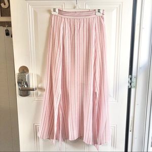 GB pink & white stripe women’s skirt Size Small